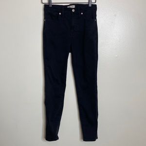 Madewell Black Pants 9” High-Rise Skinny 28